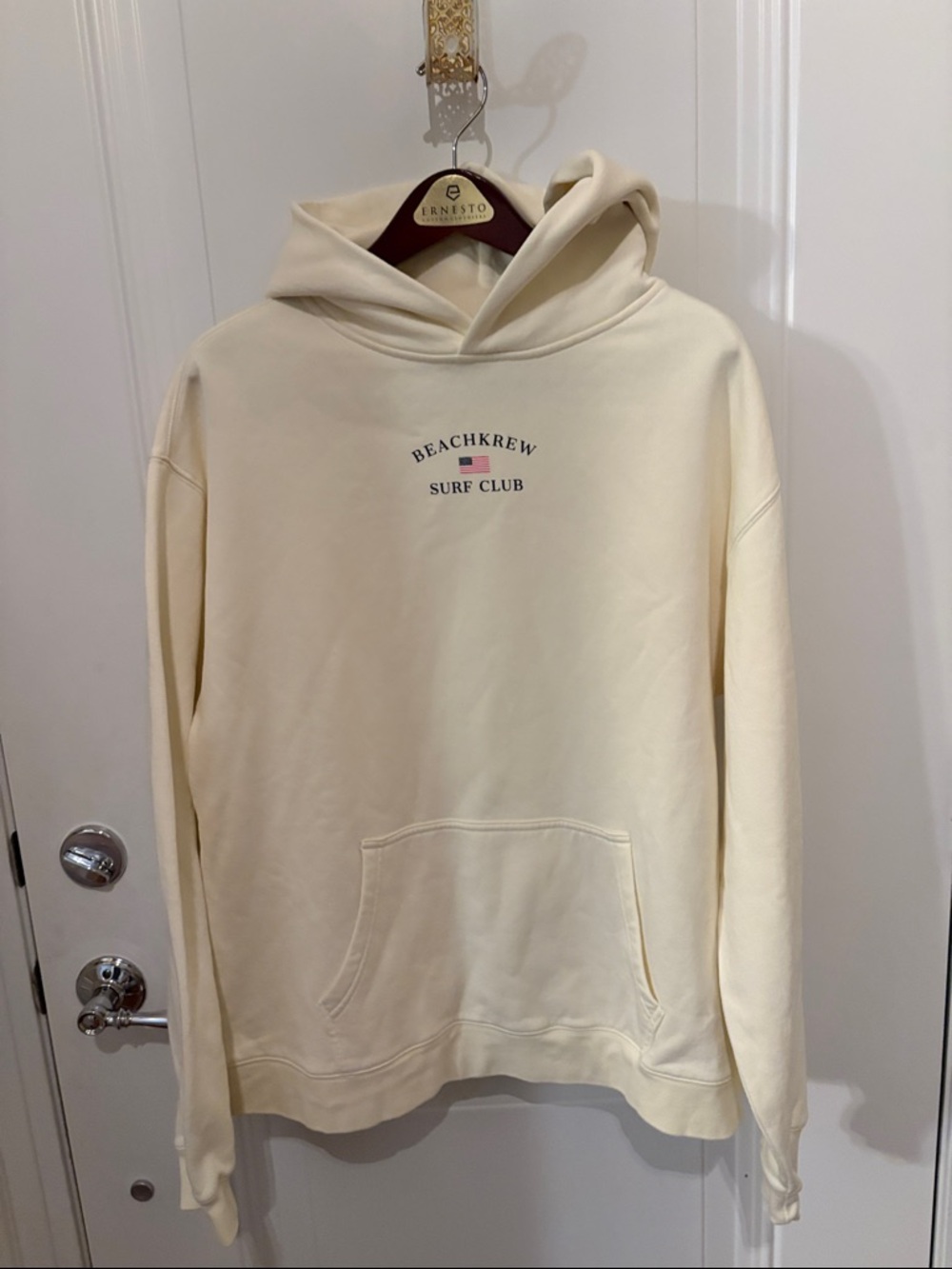 Surf Club Cream Hoodie - women’s Pullover